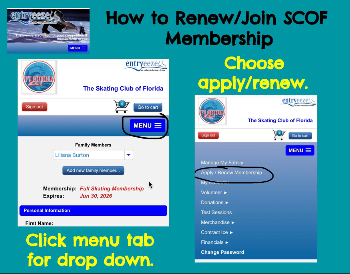5. Click on Menu