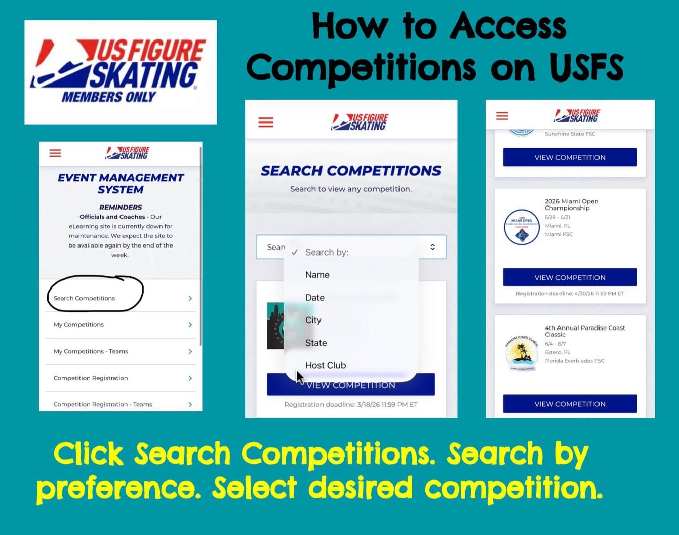 2. Search Competitions